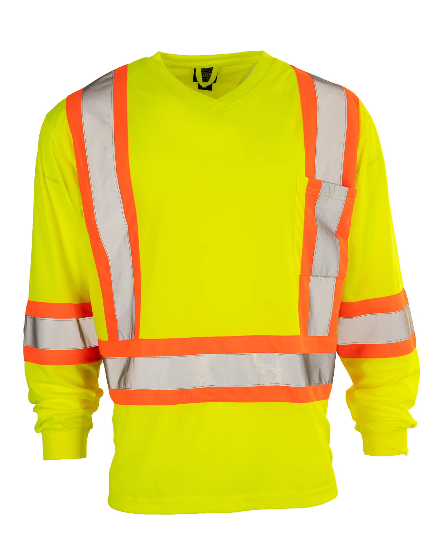 Hi-Vis Long Sleeve Shirt Lime - L